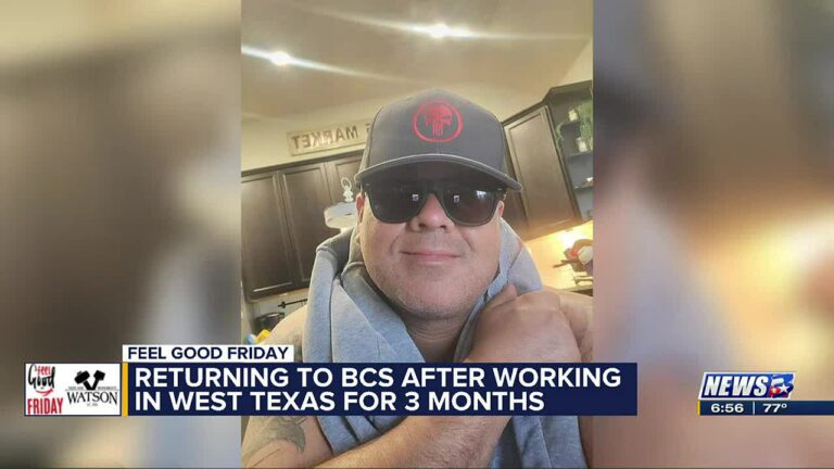 Local man returns to BCS after working in West Texas for 3 months