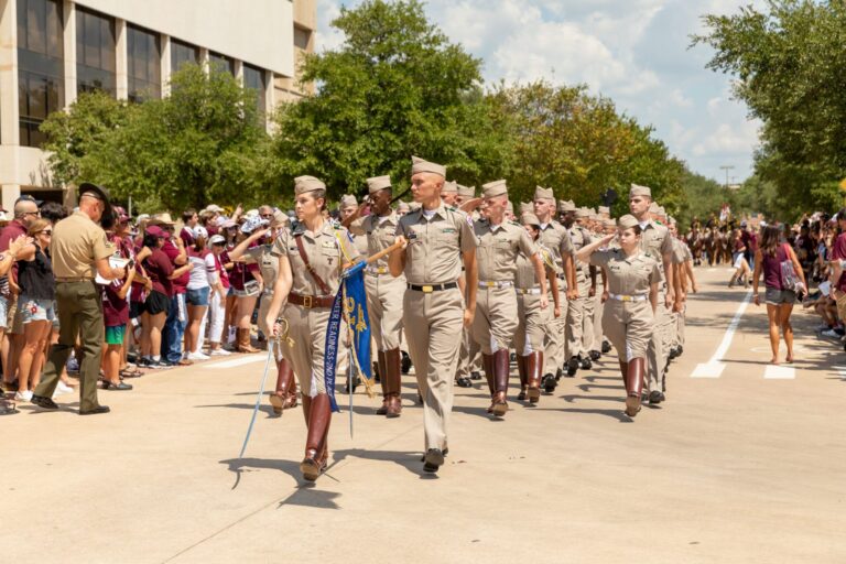 The 2023 season marks the last season the Corps of Cadets will conduct a march-in to Kyle Field