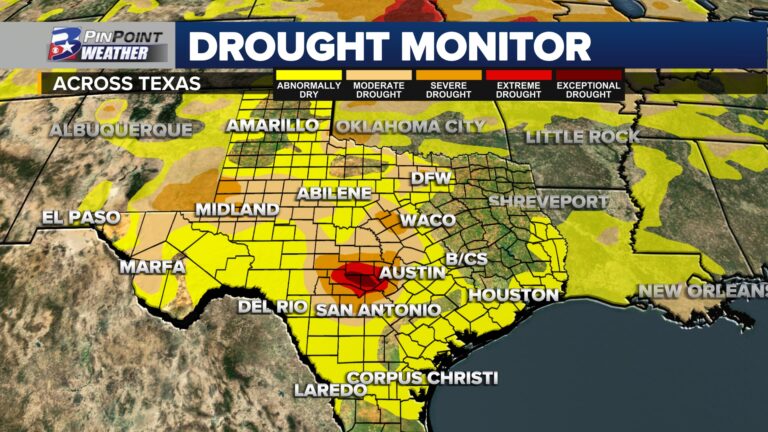 Drought trying to creep back into the Brazos Valley