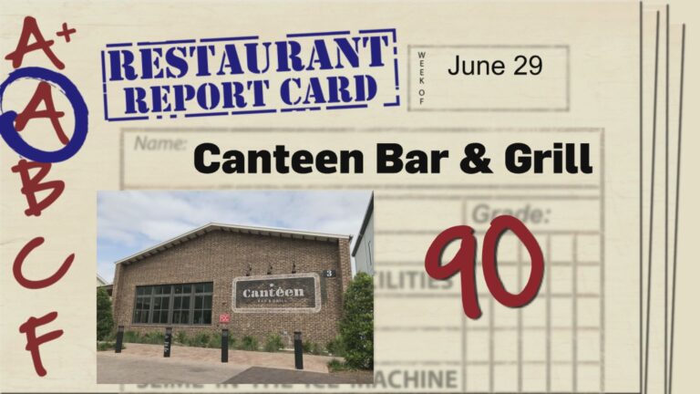 Restaurant Report Card: June 29, 2023