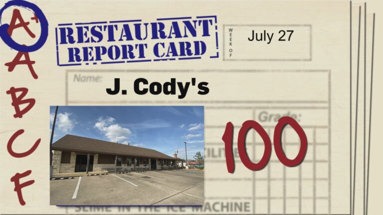 Restaurant Report Card: July 27, 2023