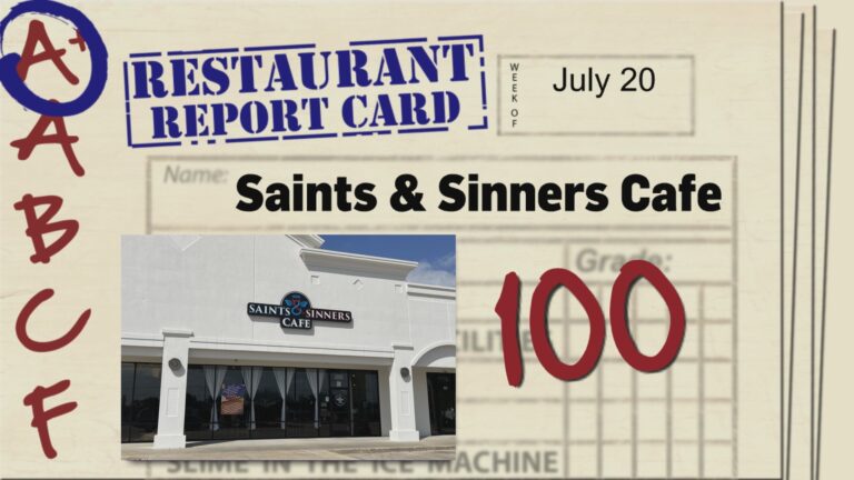 Restaurant Report Card: July 20, 2023