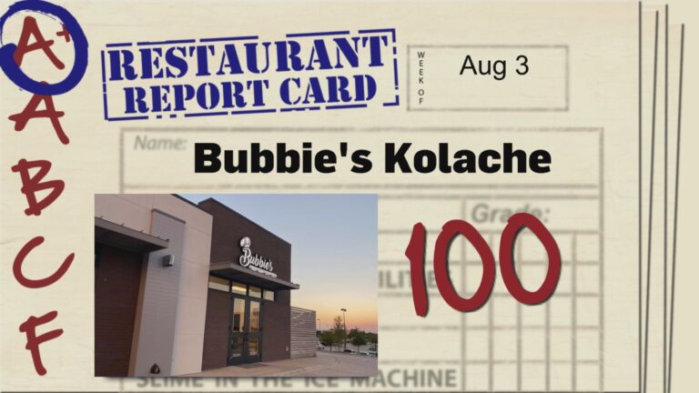 Restaurant Report Card: August 4, 2023