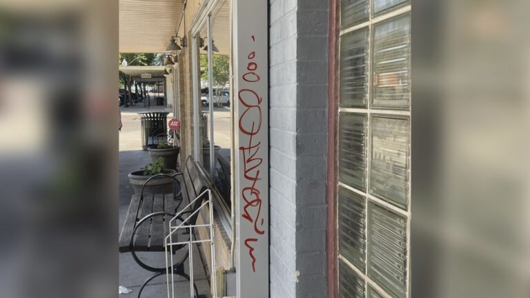 Downtown Bryan properties vandalized, perpetrator returns to clean it up