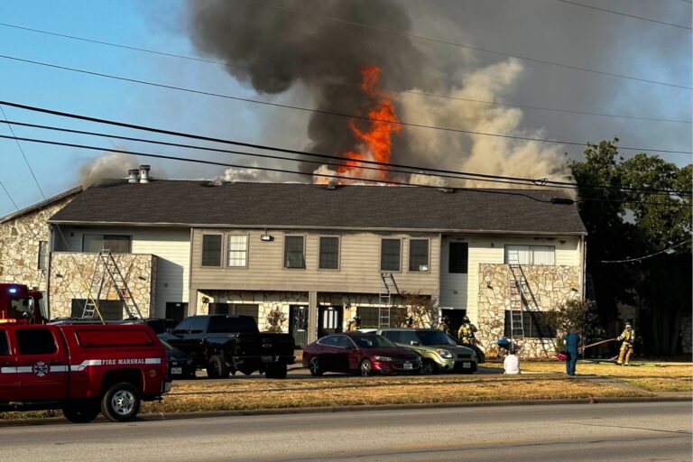 Bryan fire crews respond to apartment building fire Tuesday, occupants evacuated