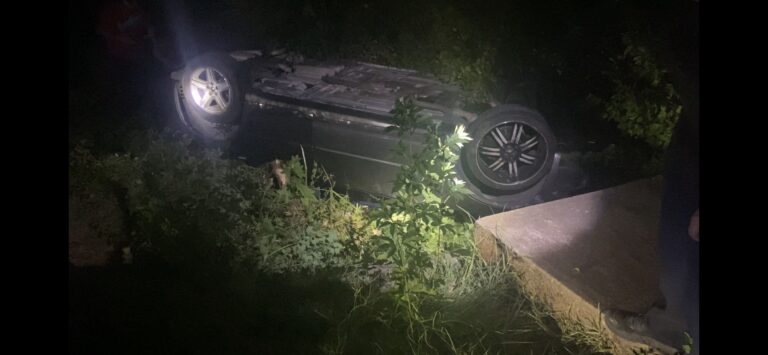 Police find stolen car upside down in a creek in Bryan neighborhood