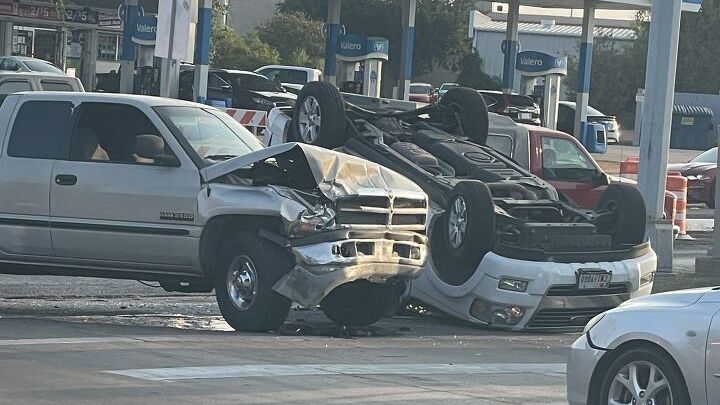 Driver issued citation following rollover crash in Bryan