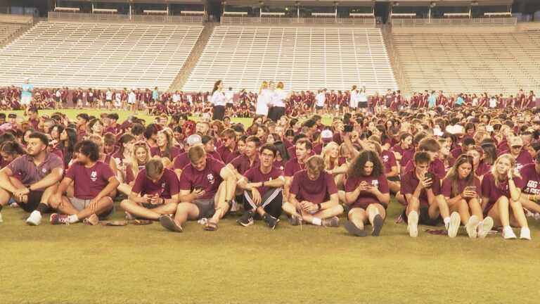 Texas A&M Class of 2027 gather at Kyle Field for class picture