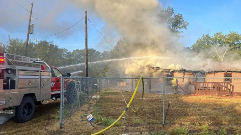 Monday morning fire destroys Calvert home