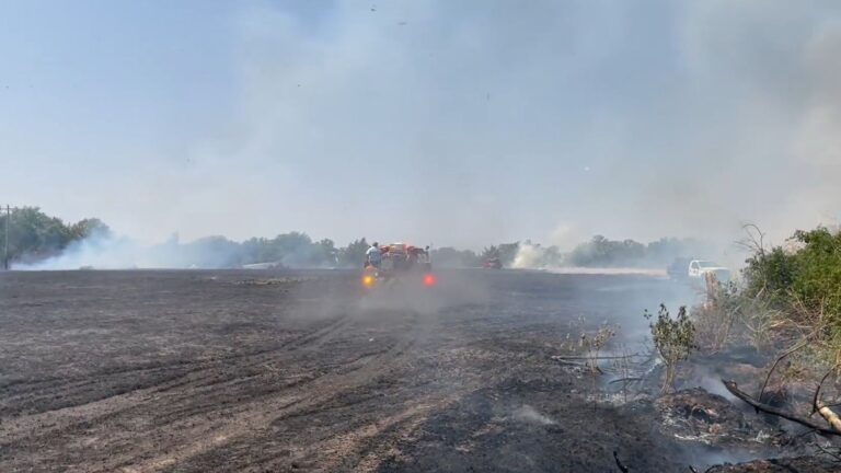 Firefighters respond to grass fire in Burleson County