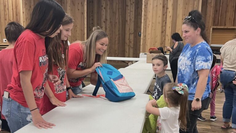 Hundreds of backpacks, supplies shared with families in Grimes County