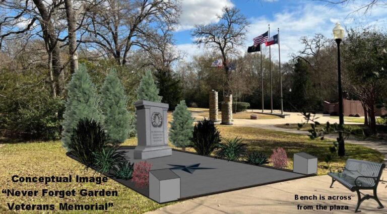 Construction continues on Never Forget Garden at Veterans Park