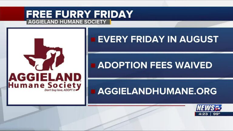 Aggieland Humane Society highlights Free Furry Friday