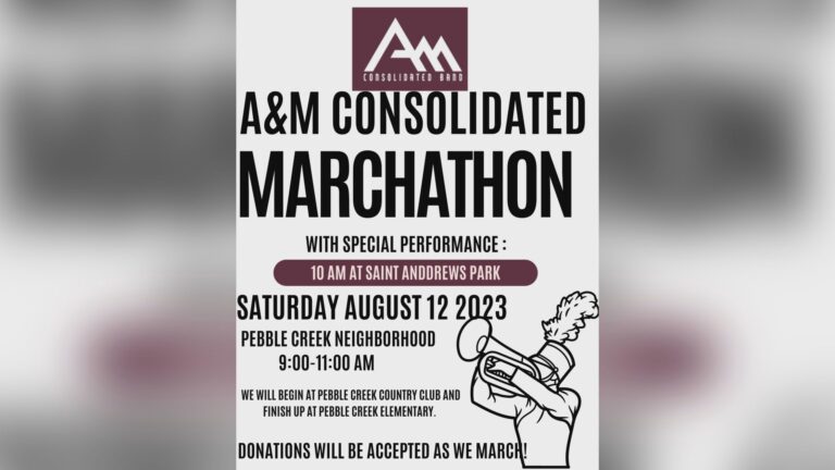 A&M Consolidated’s Marchaton fundraiser is this Saturday!