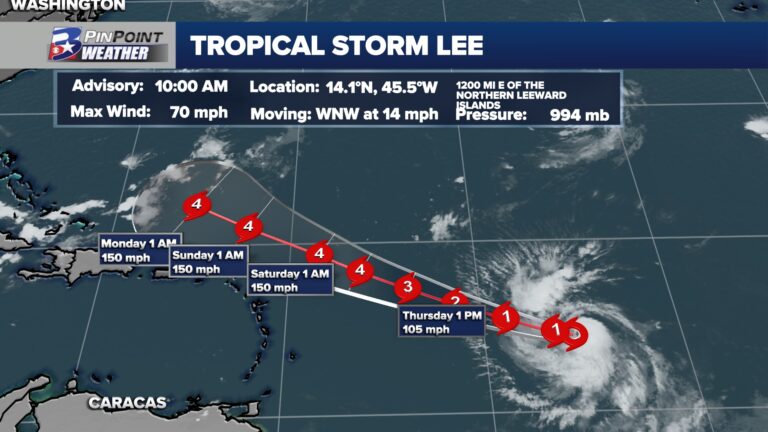 Lee continues strengthening, major hurricane likely before this weekend