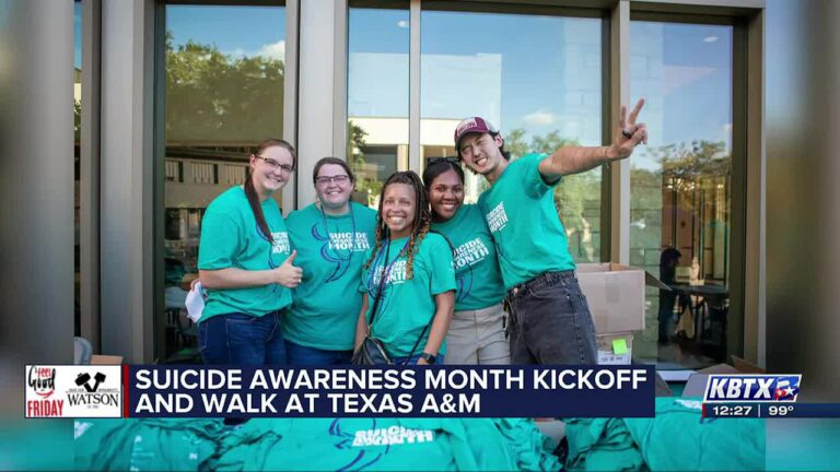 Aggies gather for Suicide Awareness Month kickoff