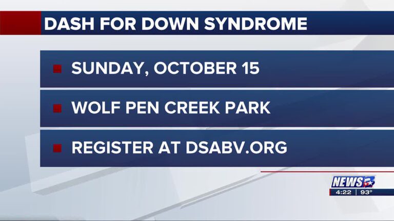 Dash for Down Syndrome to be held on October 15