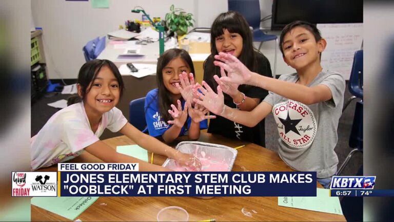 Jones Elementary STEM Club makes “Oobleck” at first meeting