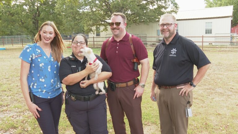 Heartwarming reunion: Abused puppy reunites with College Station Animal Control and Police