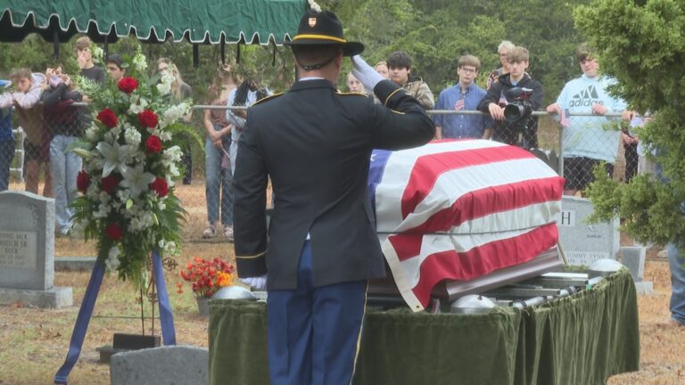 Soldier laid to rest with full military honors 80 years after death in World War II