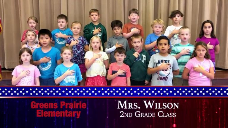 The Daily Pledge for Thursday, October 5th comes from Mrs. Wilson’s class at Greens Prairie Elementary.