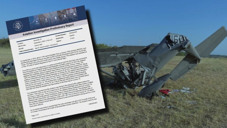 NTSB releases preliminary report for plane crash that killed father, son in Huntsville