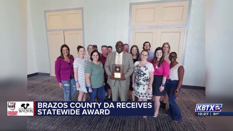 Brazos County District Attorney receives statewide award