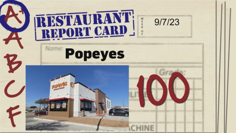 Restaurant Report Card: September 7, 2023