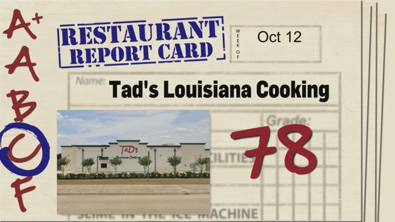 Restaurant Report Card: October 12, 2023