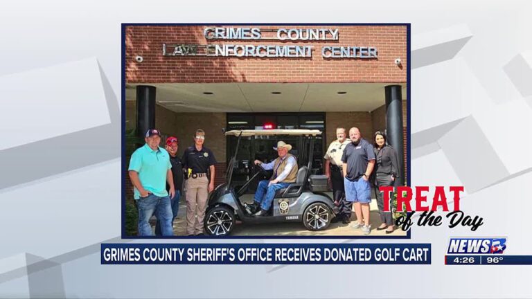 Treat of the Day: Grimes County Sheriff’s Office receives donated golf cart