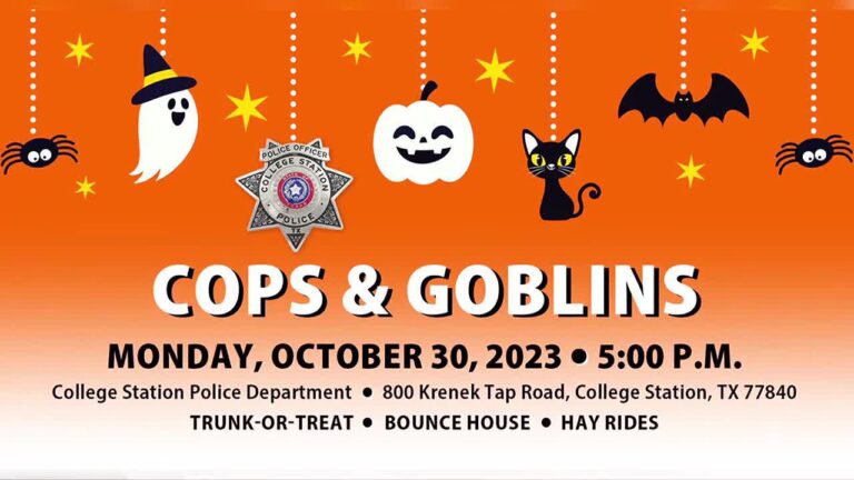 College Station Police to host “Cops & Goblins” event