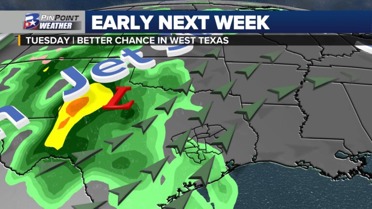 A soon-to-be-hurricane in the Pacific brings Texas a chance for rain next week