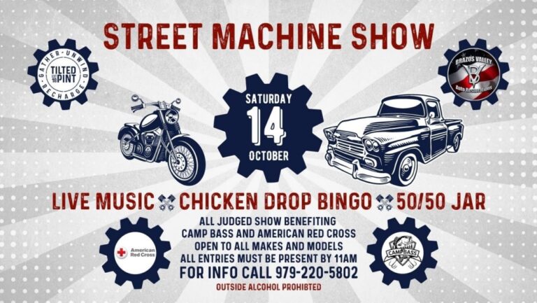 Street Machine Show to benefit Red Cross and Camp Bass