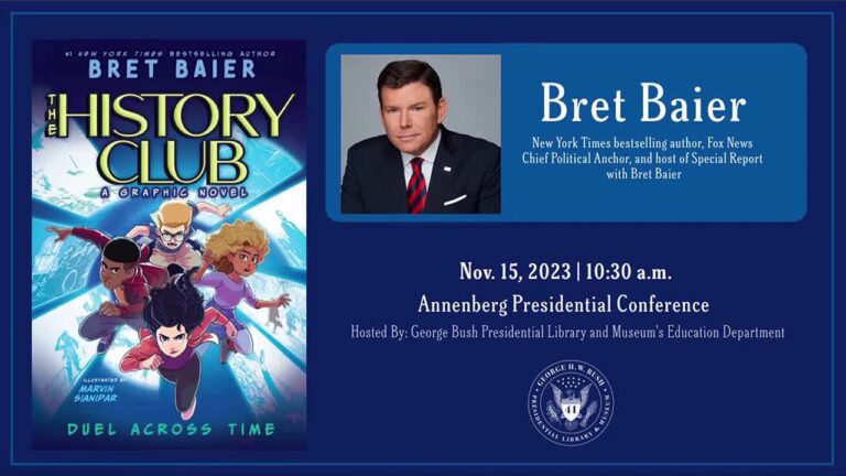 Fox News Anchor Bret Baier to discuss new children’s book at Bush Library