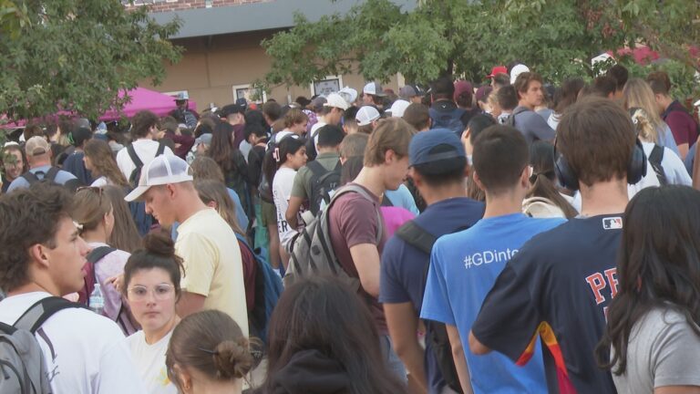 Texas A&M students pack Kyle Field, camp out to secure game tickets