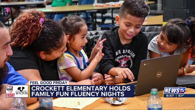 Crockett Elementary holds Family Fun Fluency Night