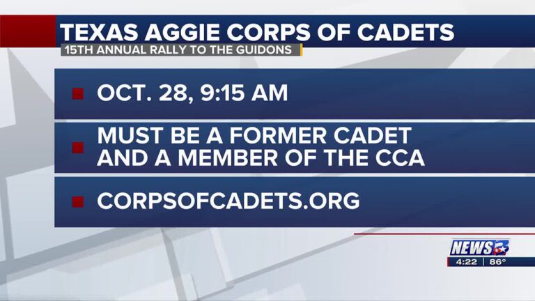 President of Texas Aggie Corps of Cadets Association discusses Rally to the Guidons