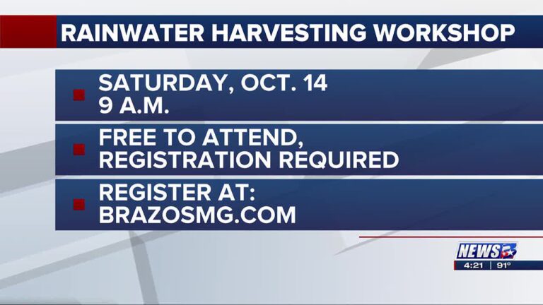 Brazos County Master Gardners to host rainwater harvesting workshop