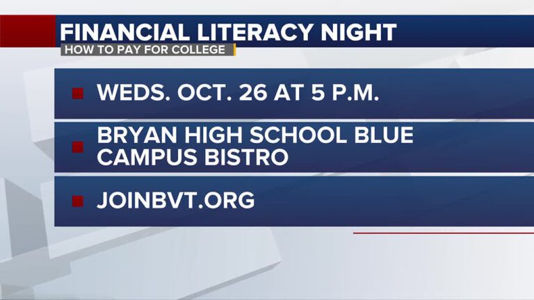 Financial Literacy Night to help plan for college