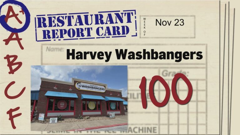 Restaurant Report Card: November 23, 2023