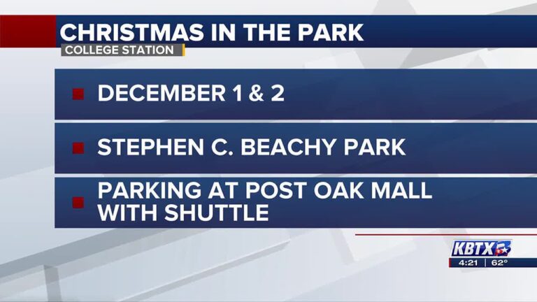 Christmas in the Park with College Station Recreation