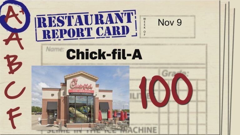 Restaurant Report Card: November 9, 2023