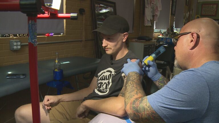 Watch Candy 95′s Ted recieve a surprise tattoo to help promote Tats4Cats fundraiser