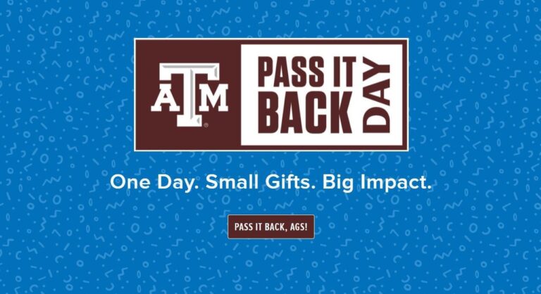 Support students, scholarships, traditions through Pass It Back Day