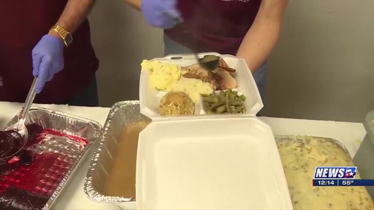 Thanksgiving Fellowship Meal ready to feed one thousand people in Bryan