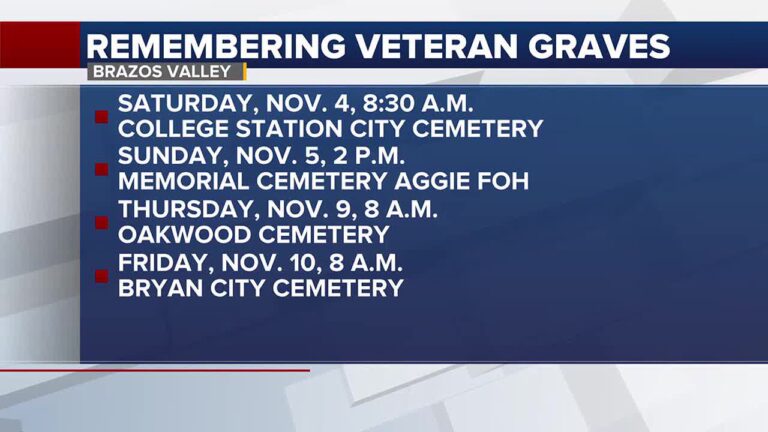 Several events planned to honor and remember Brazos County veterans