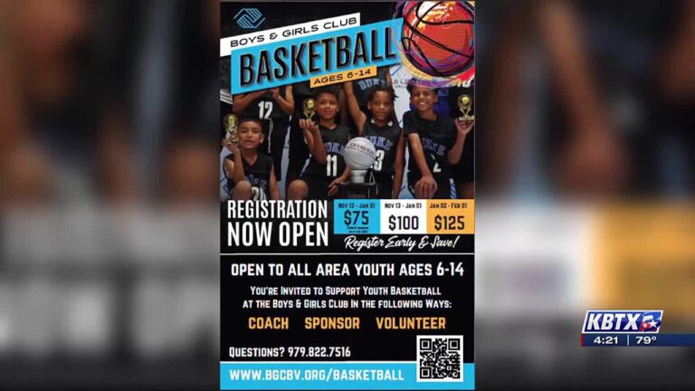 Registration open now for Boys & Girls Clubs basketball leagues