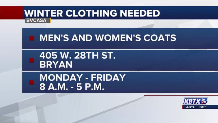 BVCASA looking for new or gently used winter clothing for residents