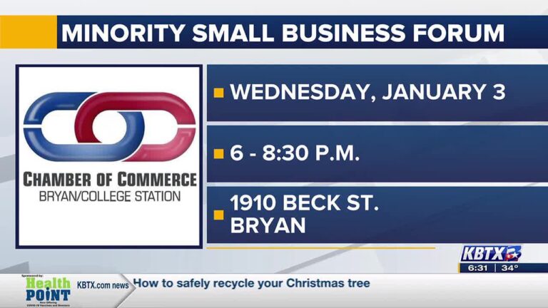 B/CS Chamber of Commerce hosting Minority Small Business Forum Wednesday