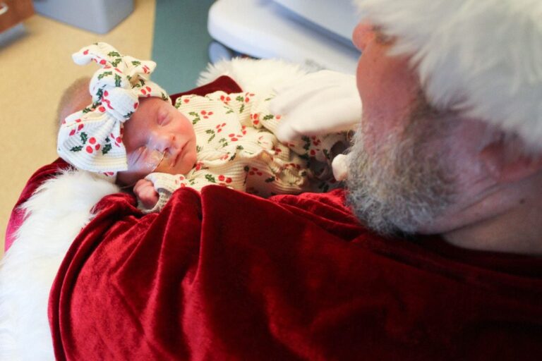 NICU babies at Baylor Scott & White visited by Santa